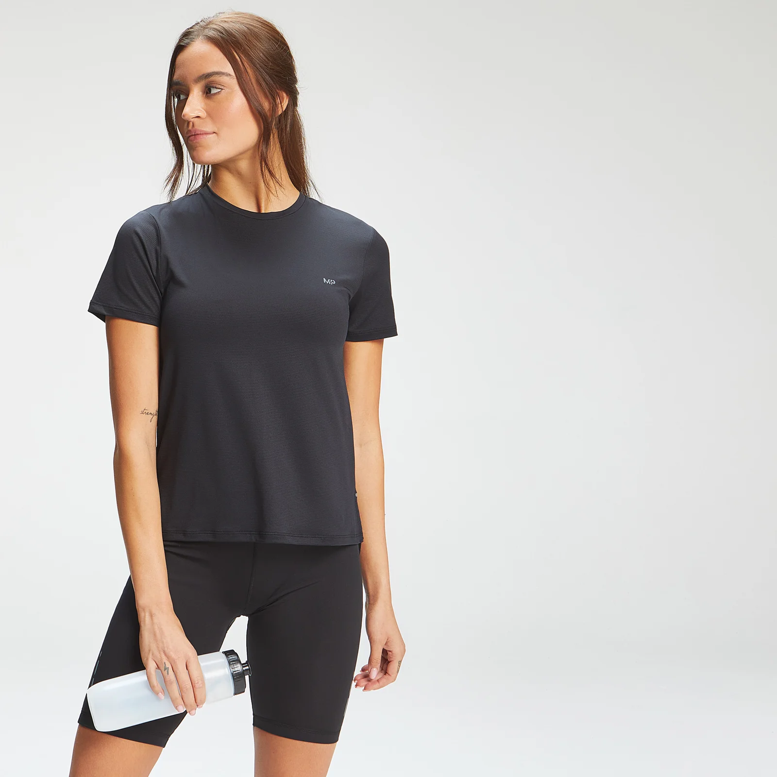 T-shirt con scollo sulla schiena MP Power Ultra da donna - Nera - XXS Immagine 1