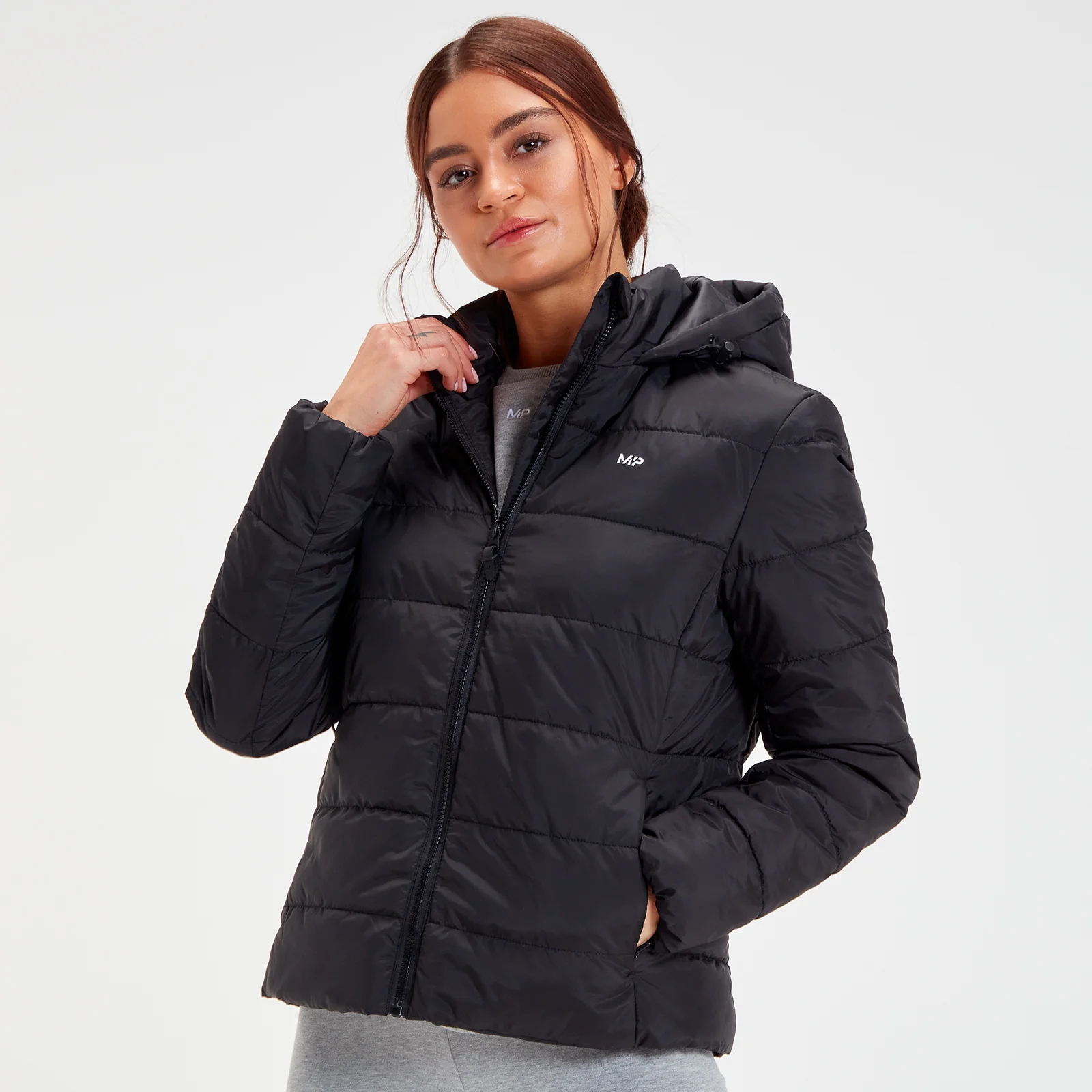 Giacca leggera imbottita con cappuccio pieghevole MP Outerwear da donna - Nera - XXS Immagine 1