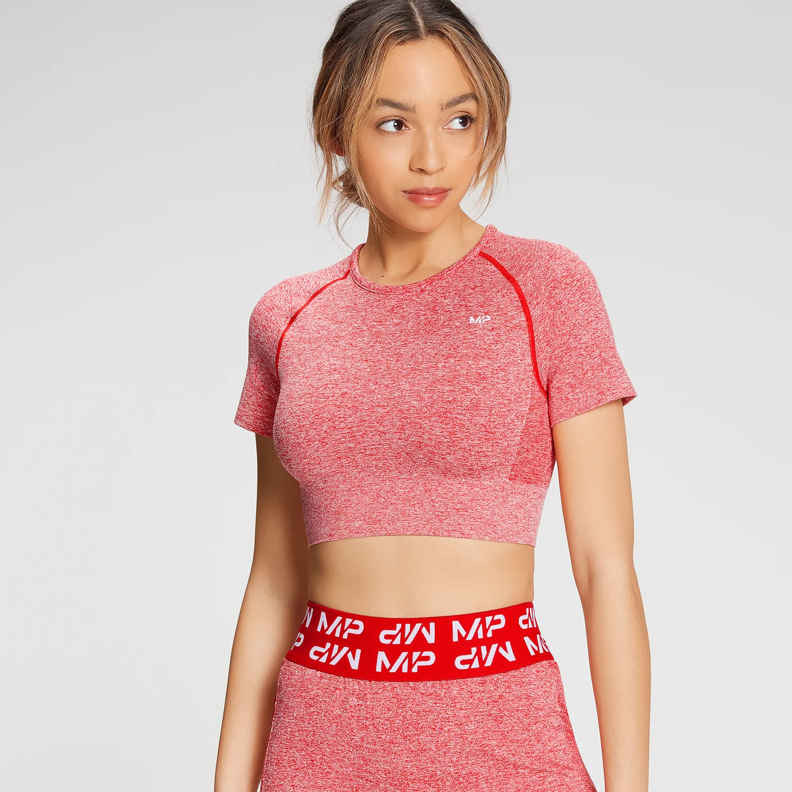 T-shirt crop a maniche corte Curve MP da donna - Danger - XXS Immagine 1