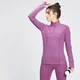 Maglia con cerniera 1/4 MP Power da donna - Orchidea