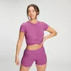 Crop top a maniche corte MP Power da donna - Orchidea