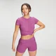 Crop top a maniche corte MP Power da donna - Orchidea