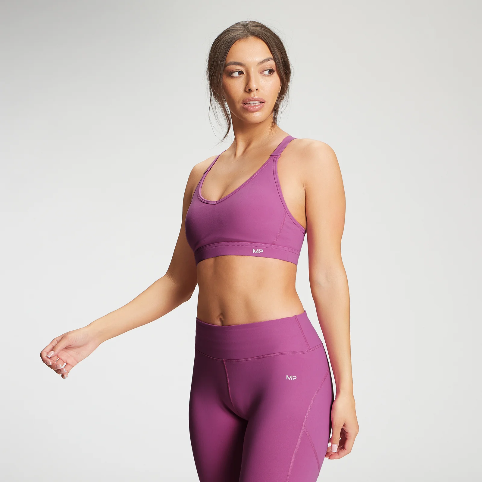 Reggiseno sportivo con inserti in mesh MP Power - Orchidea - XXS Immagine 1