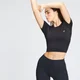 Crop top senza cuciture MP Shape da donna - Nero