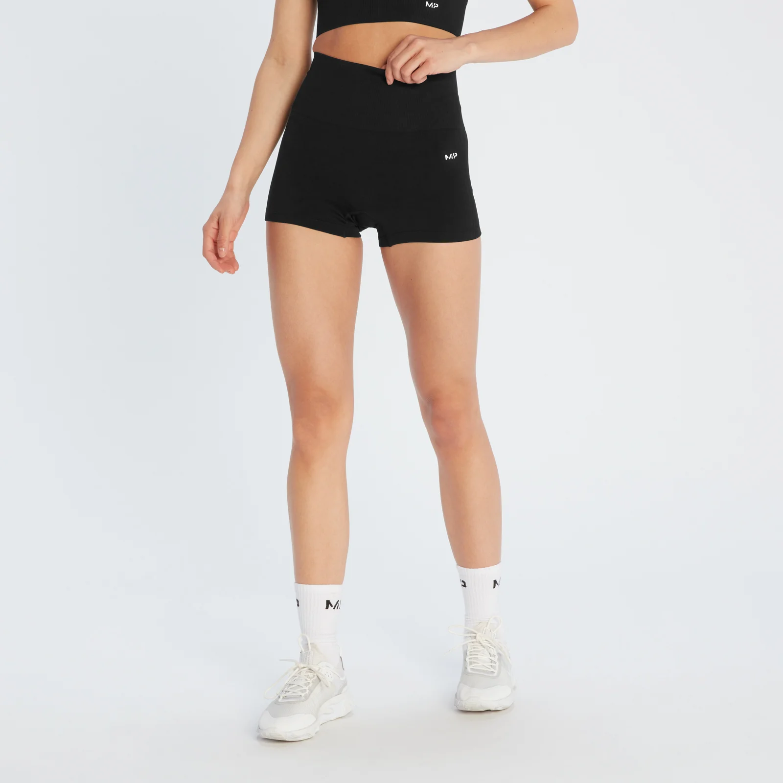 Pantaloncini senza cuciture MP Shape da donna - Neri - XXS Immagine 1