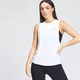 Canotta sportiva con giromanica ampio MP Essentials da donna - Bianca