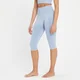 Leggings capri senza cuciture MP Composure da donna - Azzurro cielo