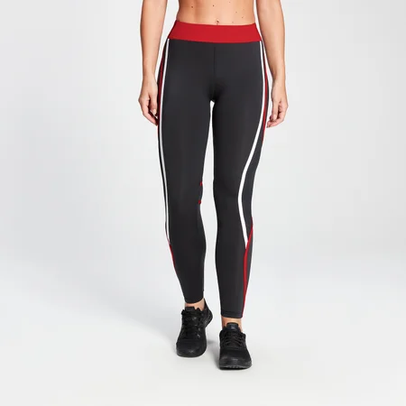 Leggings con blocchi di colore MP Engage da donna - Neri/Vinaccia