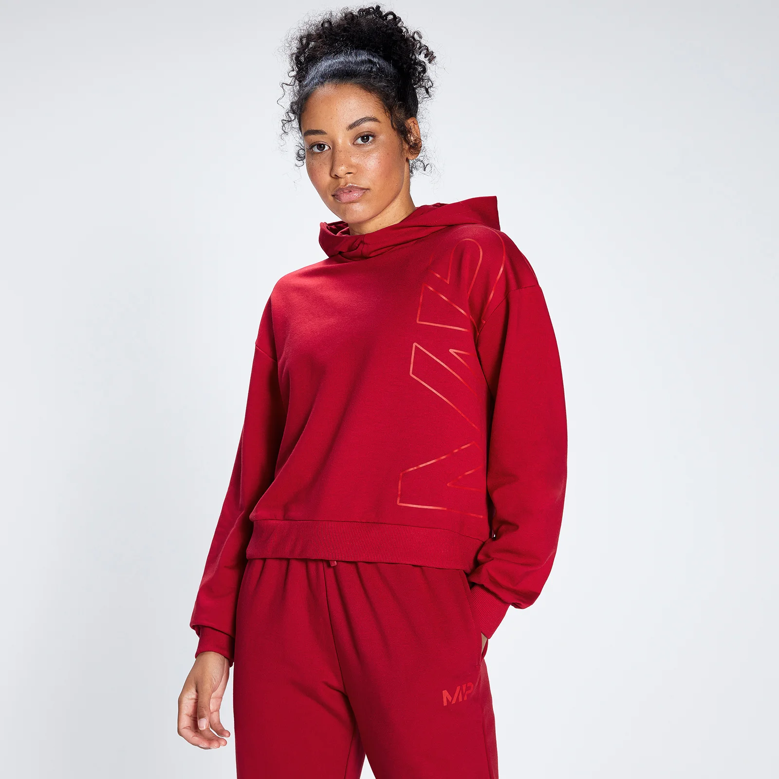 MP Women's Engage Bold Graphic Hoodie - Wine/Danger - XXS Immagine 1