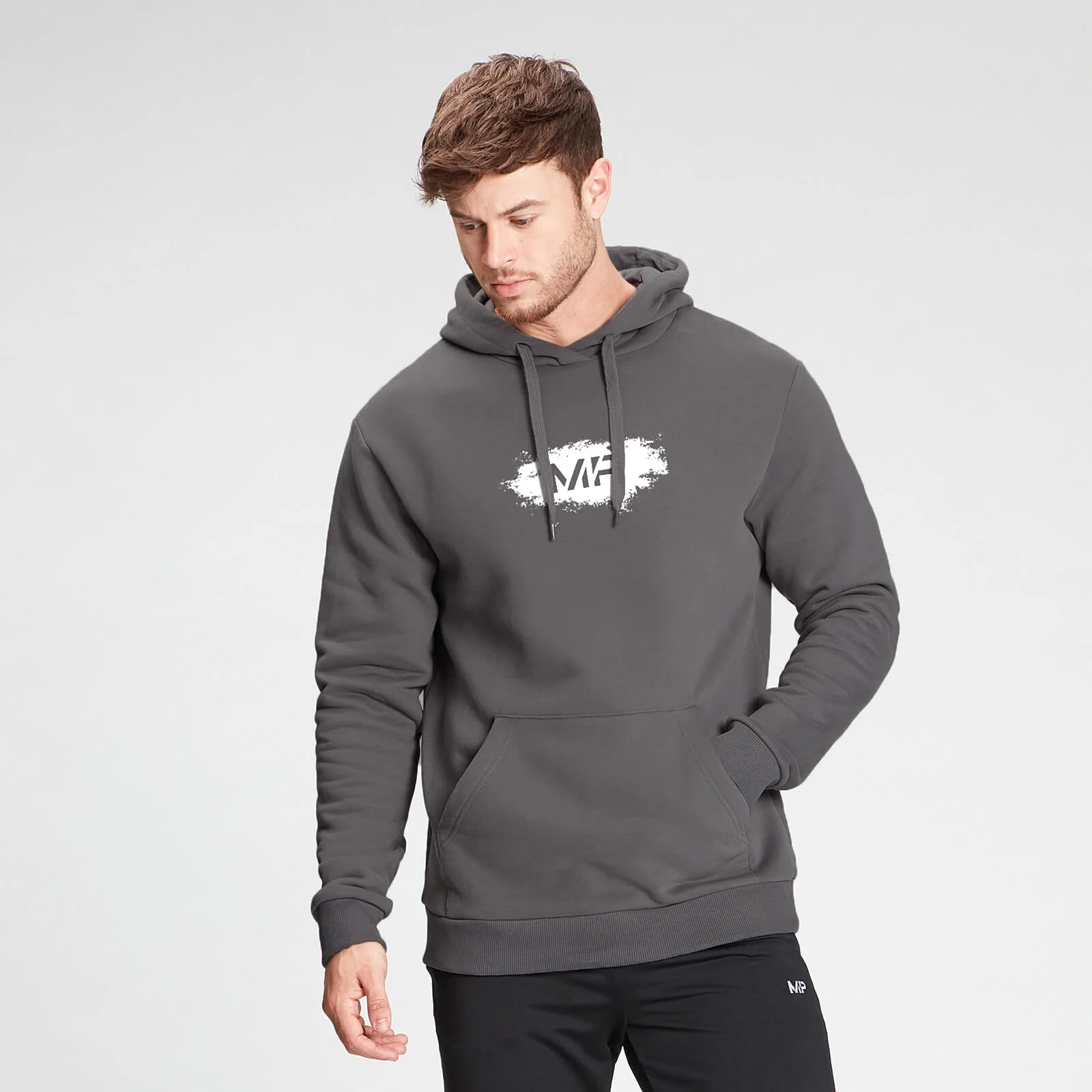 MP Men's Chalk Graphic Hoodie - Carbon - XXS Immagine 1