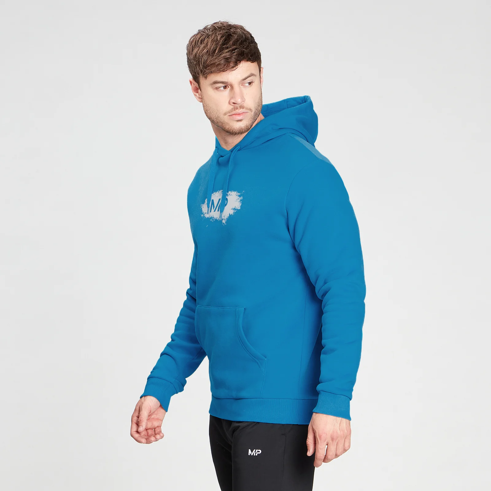 MP Men's Chalk Graphic Hoodie - Aqua - XXS Immagine 1