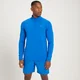 Maglia sportiva con stampa e cerniera 1/4 MP Linear Mark da uomo - Azzurro intenso