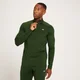 Maglia sportiva con stampa e cerniera 1/4 MP Linear Mark da uomo - Verde scuro