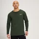 Maglia a maniche lunghe con stampa sfumata MP da uomo - Verde scuro