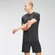 T-shirt sportiva a maniche corte con stampa MP Repeat da uomo - Nera