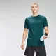 T-shirt sportiva a maniche corte con stampa MP Repeat da uomo - Ottanio scuro