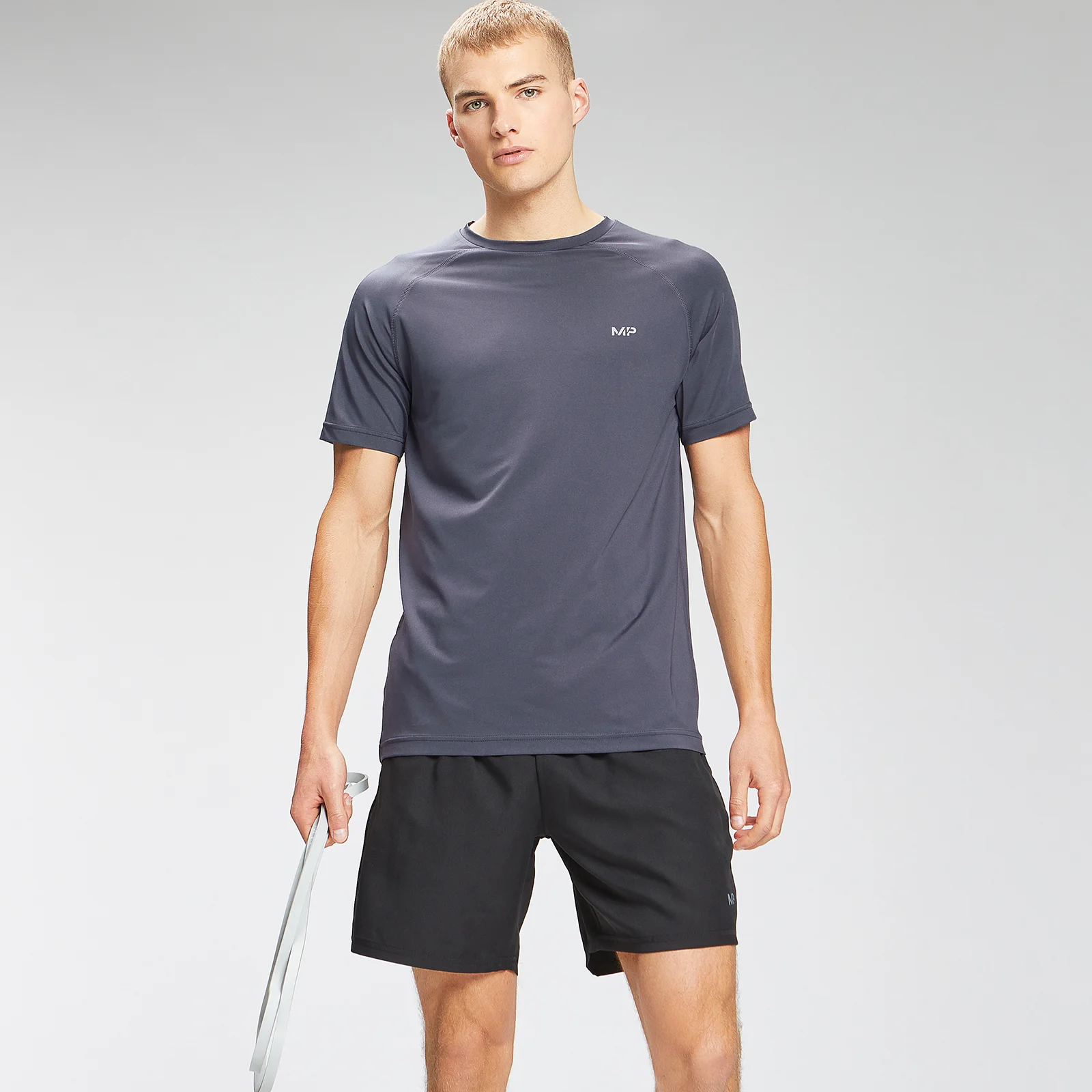 MP Men's Repeat Graphic Training Short Sleeve T-Shirt - Graphite - XXS Immagine 1