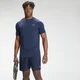 T-shirt sportiva a maniche corte con stampa MP Repeat Mark da uomo - Blu petrolio