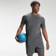 T-shirt sportiva a maniche corte con stampa MP Repeat Mark da uomo - Carbone
