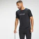 T-shirt sportiva a maniche corte con stampa graffiti MP da uomo - Nera