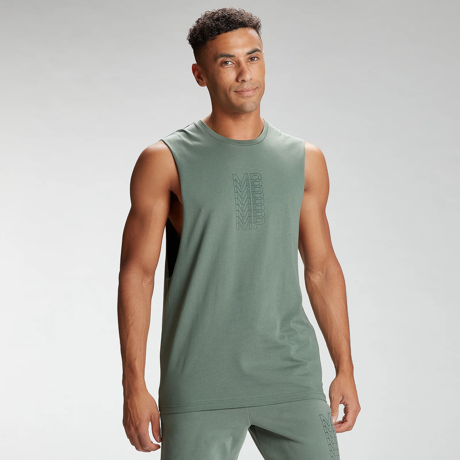 MP Men's Repeat MP Graphic Tank Top - Cactus - XXS Immagine 1