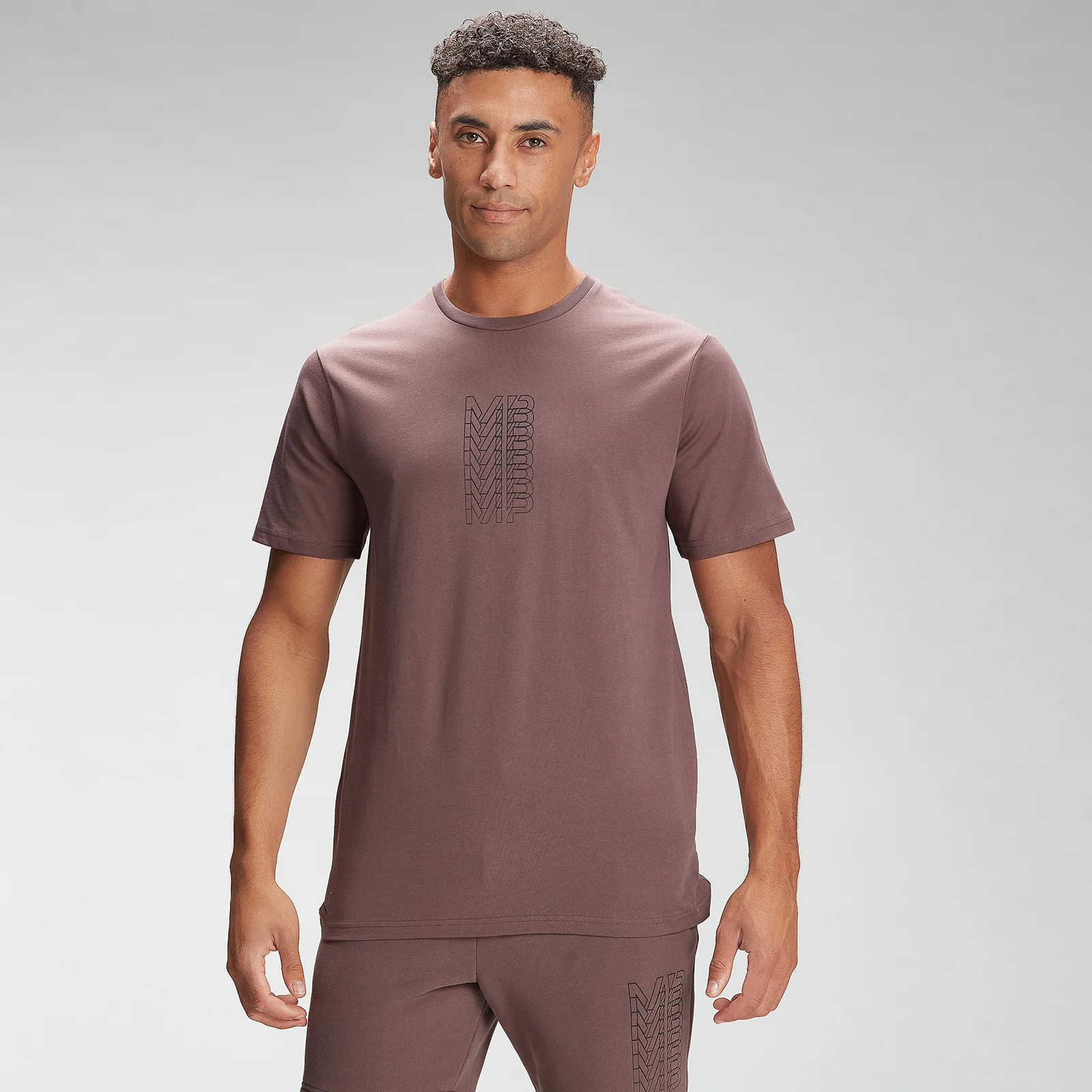 MP Men's Repeat MP Graphic Short Sleeve T-Shirt - Warm Brown - XXS Immagine 1