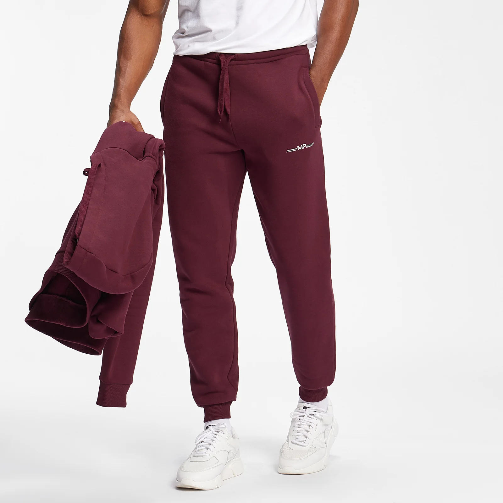 MP Men's Mini Mark Graphic Joggers - Merlot - XXS Immagine 1