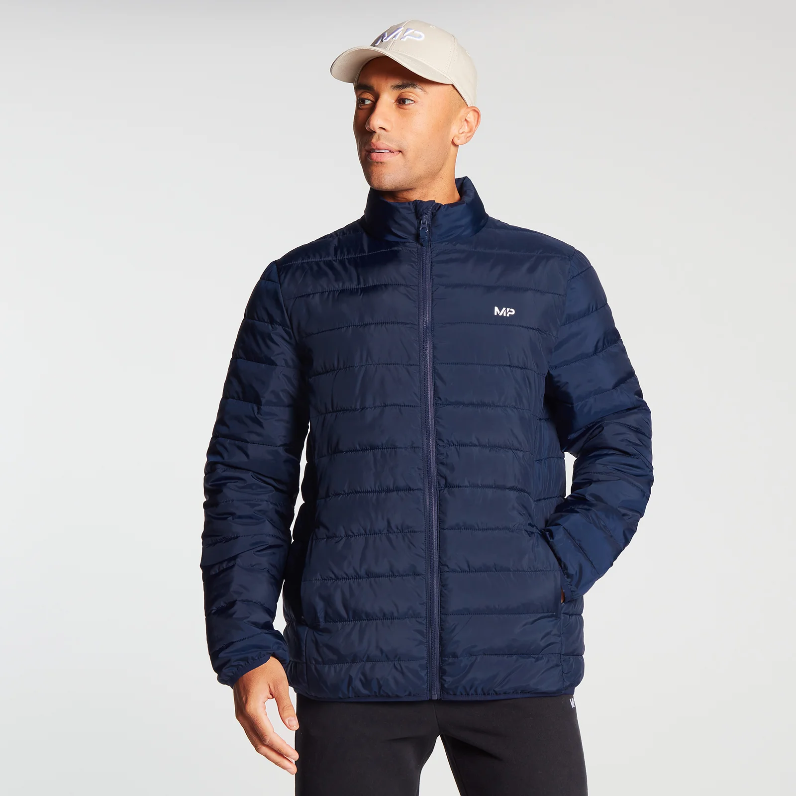 MP Men's Lightweight Packable Puffer Jacket - Navy - XXS Immagine 1