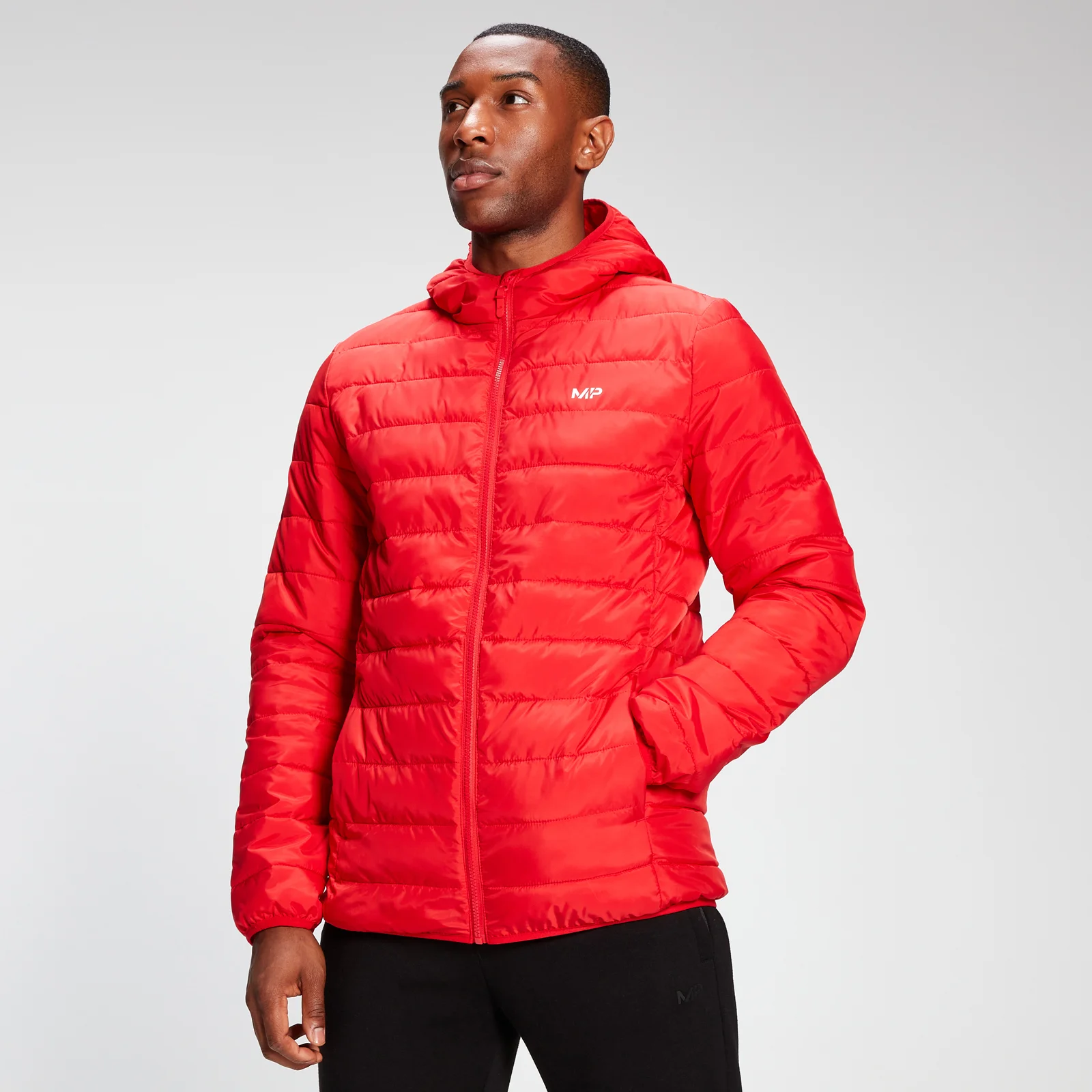 MP Men's Lightweight Hooded Packable Puffer Jacket - Danger - XXS Immagine 1