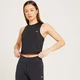 Crop top sportivo MP Linear Mark da donna - Nero