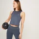 Crop top sportivo MP Linear Mark da donna - Grafite