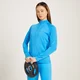 Maglia sportiva con cerniera 1/4 MP Linear Mark da donna - Azzurro brillante
