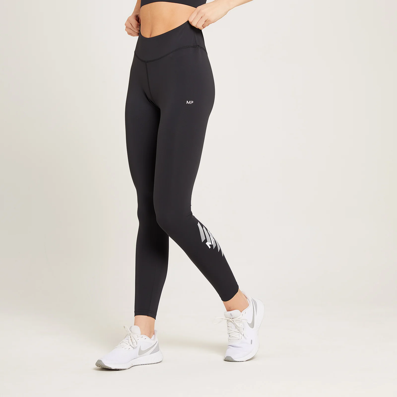Leggings sportivi MP Linear Mark da donna - Neri - XXS Immagine 1