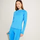 Maglia a maniche lunghe sportiva MP Linear Mark da donna - Azzurro brillante
