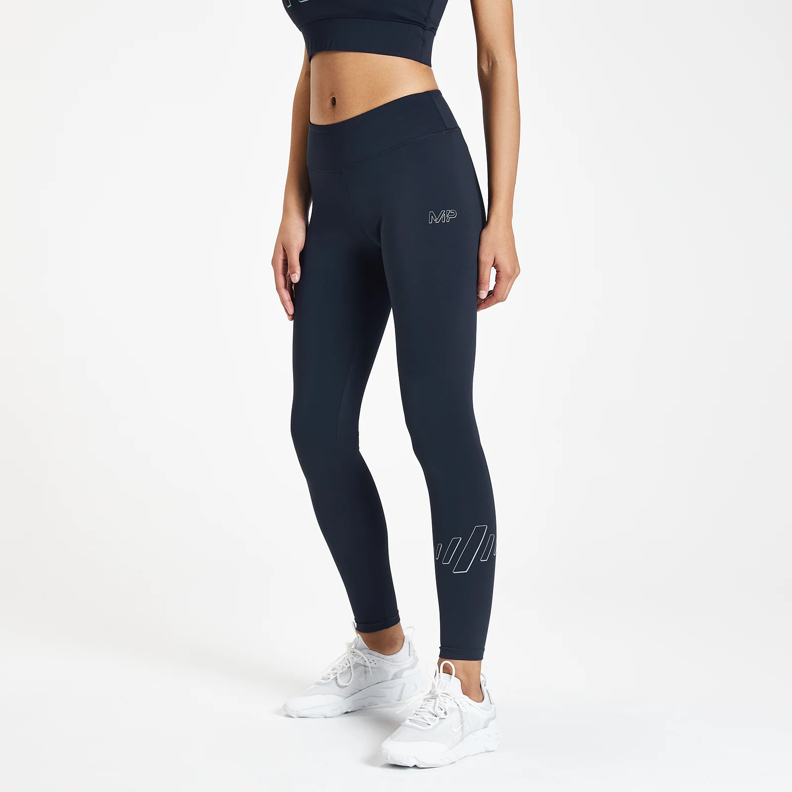 Leggings sportivi Infinity Mark MP da donna - Blu Petrolio - XXS Immagine 1