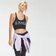 Reggiseno sportivo con stampa graffiti MP - Nero