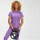 T-shirt sportiva con stampa graffiti MP da donna - Lilla scuro