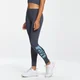 Leggings sportivi con stampa graffiti MP da donna - Grigio grafite