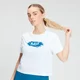 T-shirt crop con stampa MP Chalk da donna - Bianca