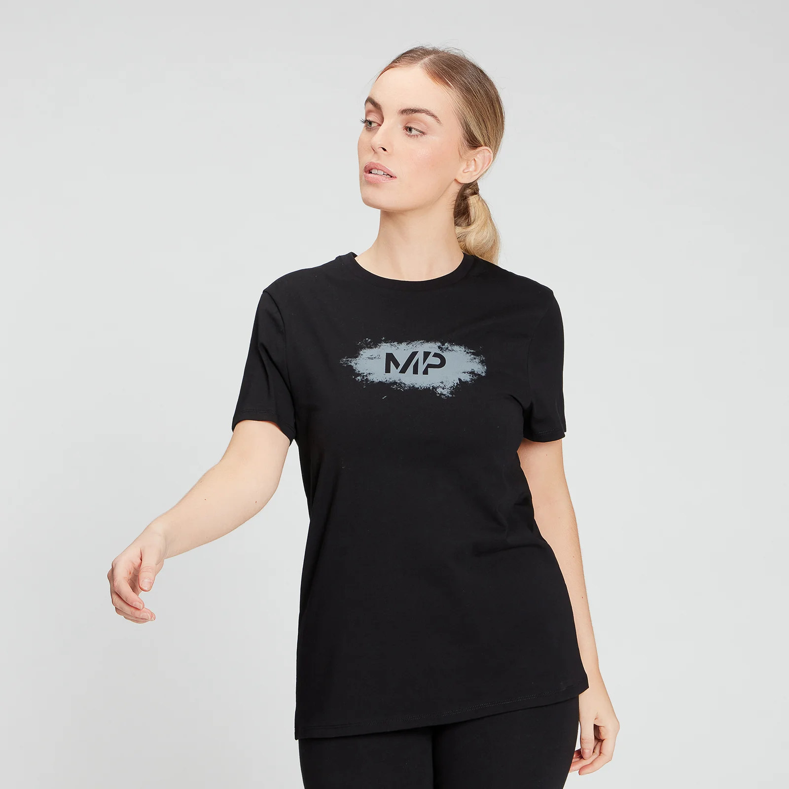 MP Women's Chalk Graphic T-Shirt - Black - XXS Immagine 1