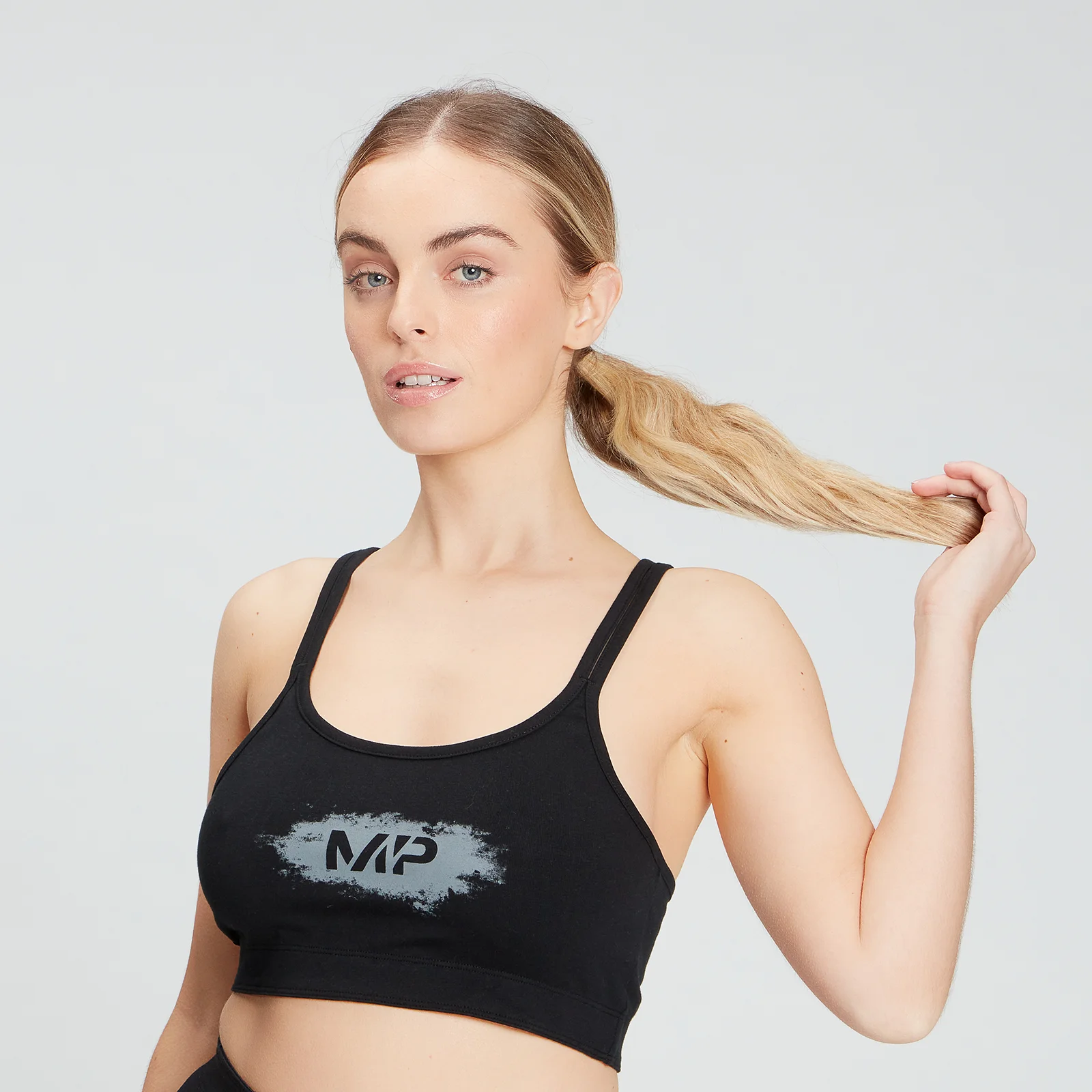 MP Women's Chalk Graphic Sports Bra - Black - XS Immagine 1