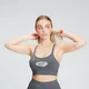 Reggiseno sportivo con stampa MP Chalk da donna - Carbone
