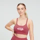 Reggiseno sportivo con stampa MP Chalk da donna - Rosa bacca