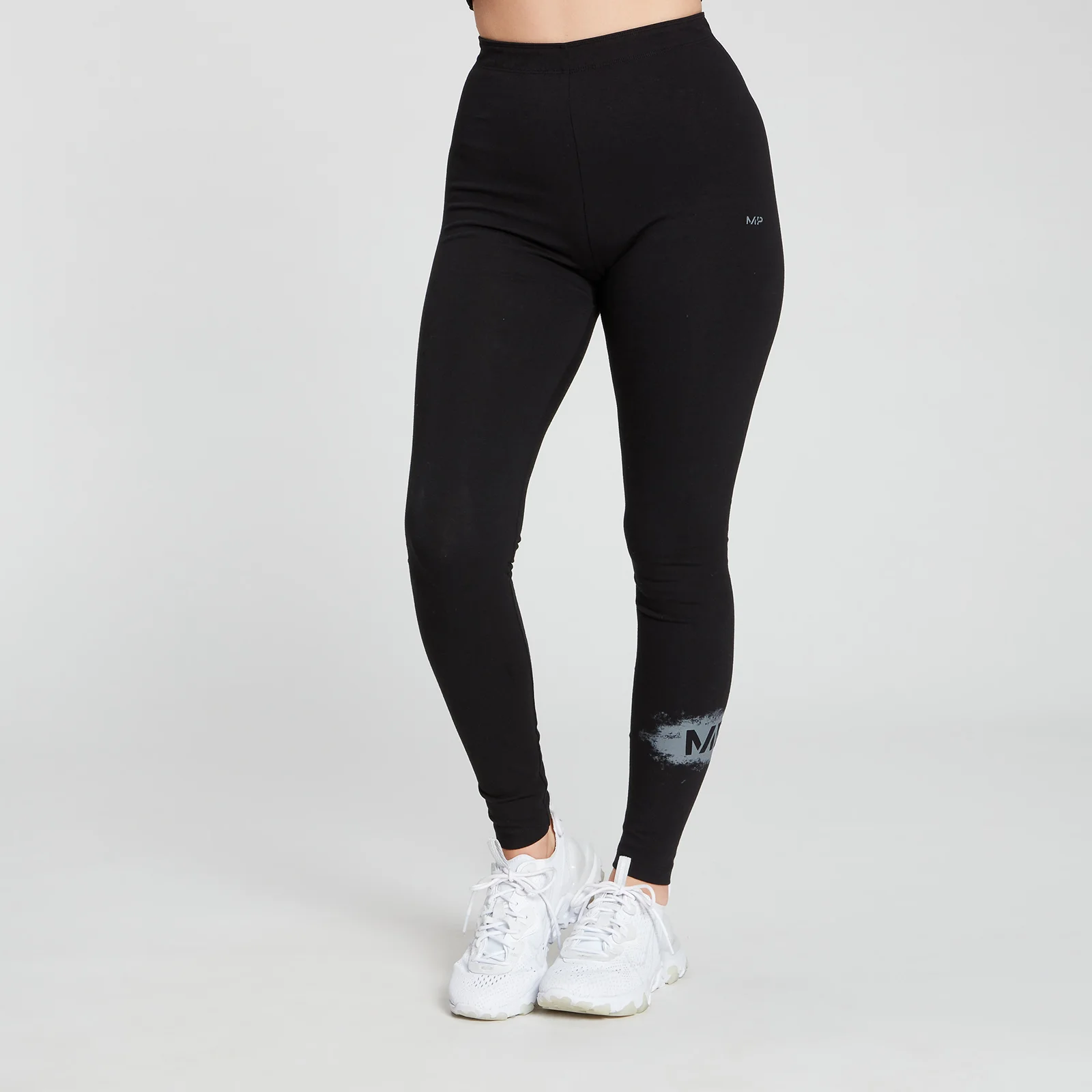 MP Women's Chalk Graphic Leggings - Black - XXS Immagine 1
