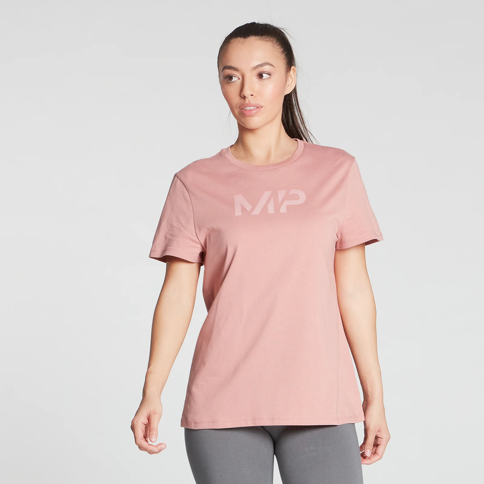 MP Women's Gradient Line Graphic T-Shirt - Washed Pink - XXS Immagine 1