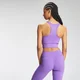 Reggiseno sportivo con design a vogatore MP Repeat da donna - Lilla intenso