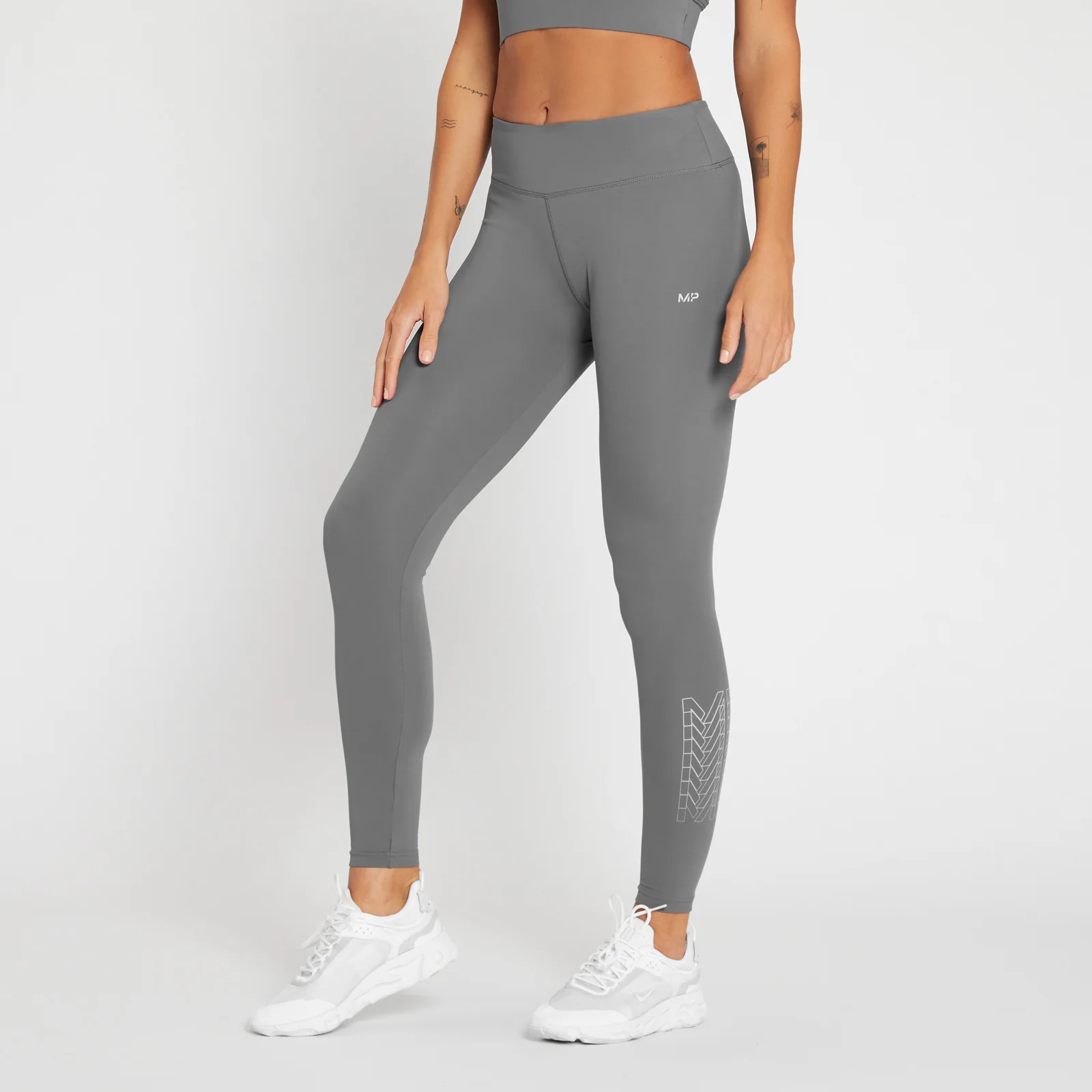 Leggings sportivi MP Repeat da donna - Carbone - XXS Immagine 1