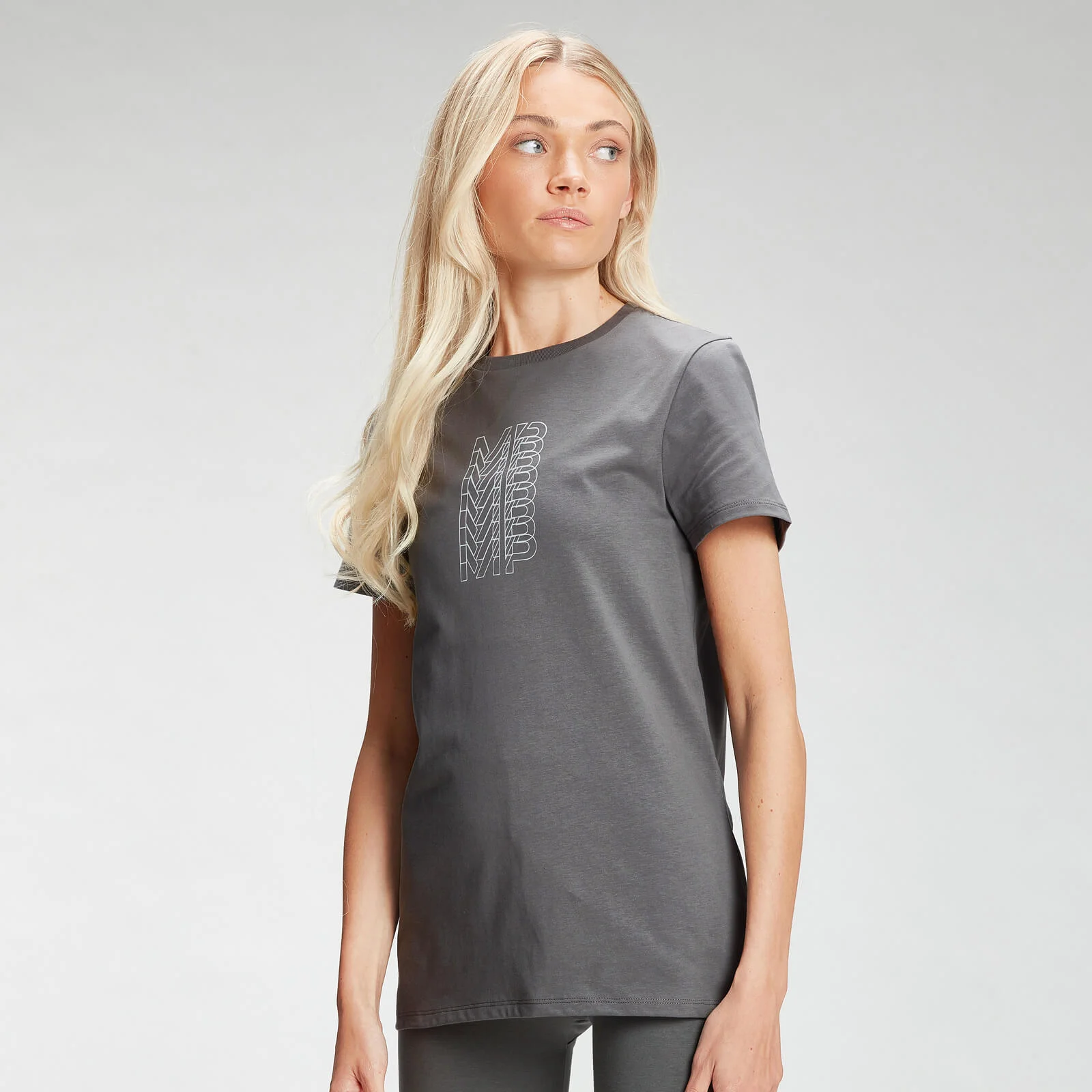 T-shirt MP Repeat da donna - Carbone - XXS Immagine 1