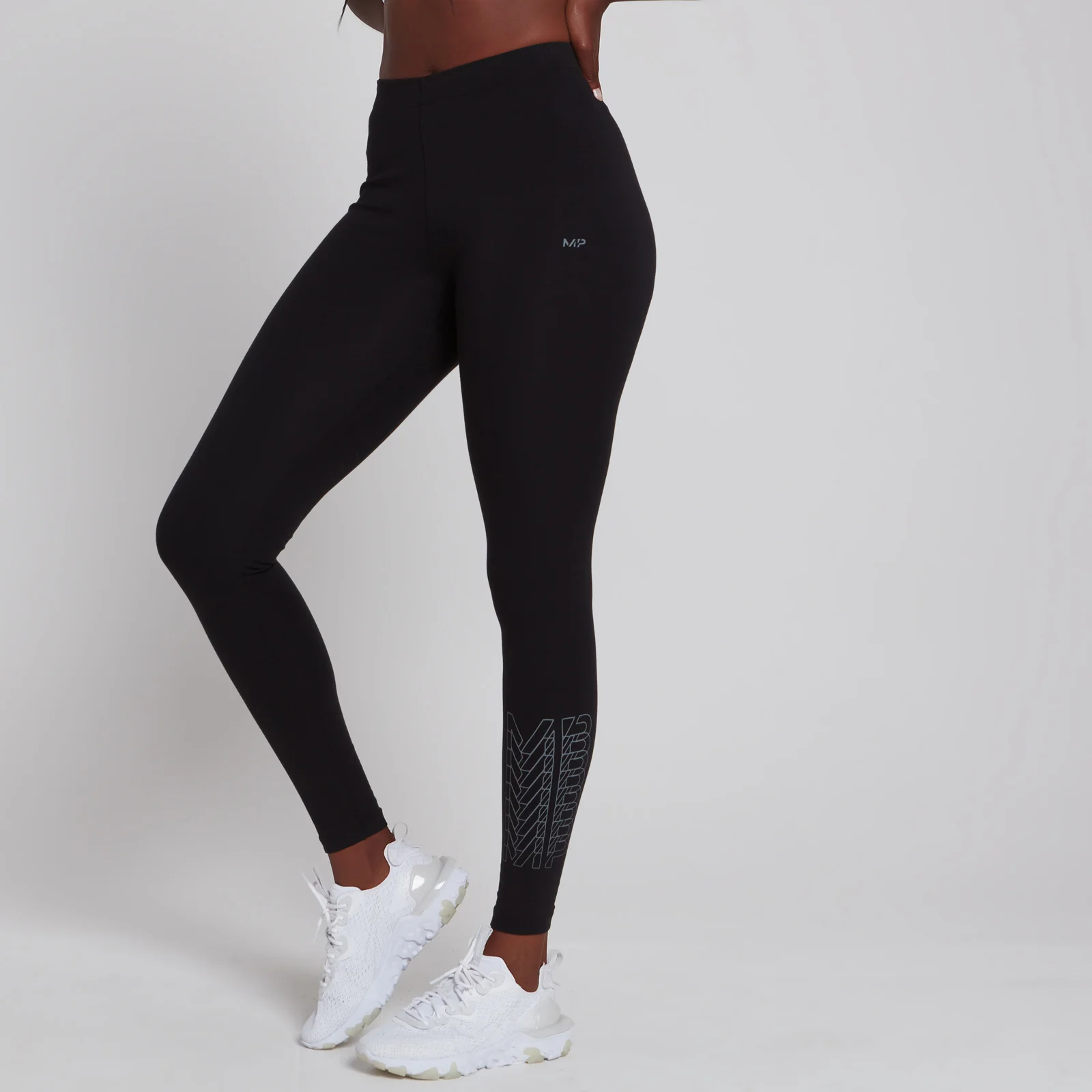 Leggings MP Repeat da donna - Neri - XXS Immagine 1