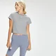 T-shirt crop MP Essentials da donna - Grigio mélange